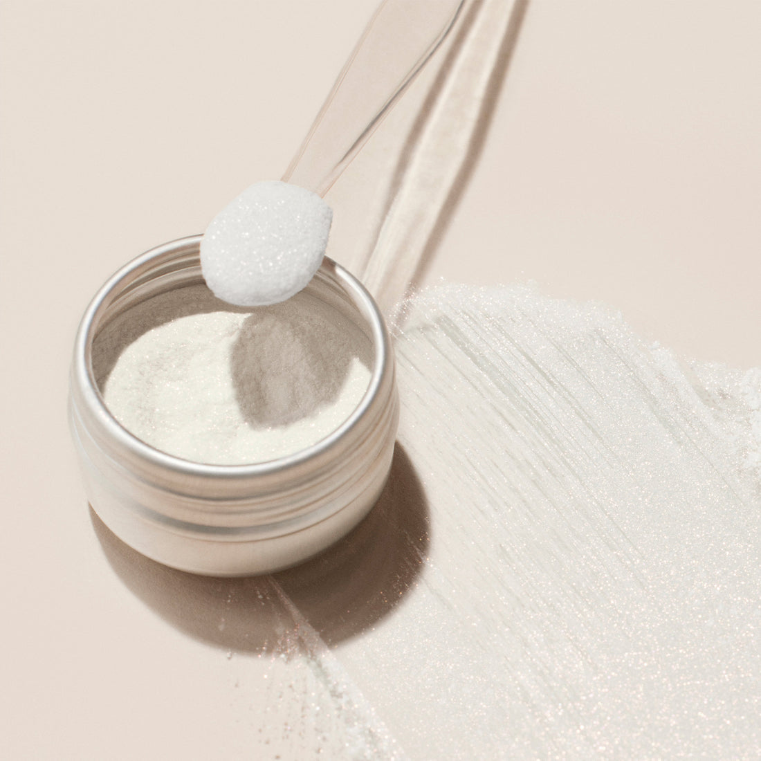 White Glazed Puder Effekt