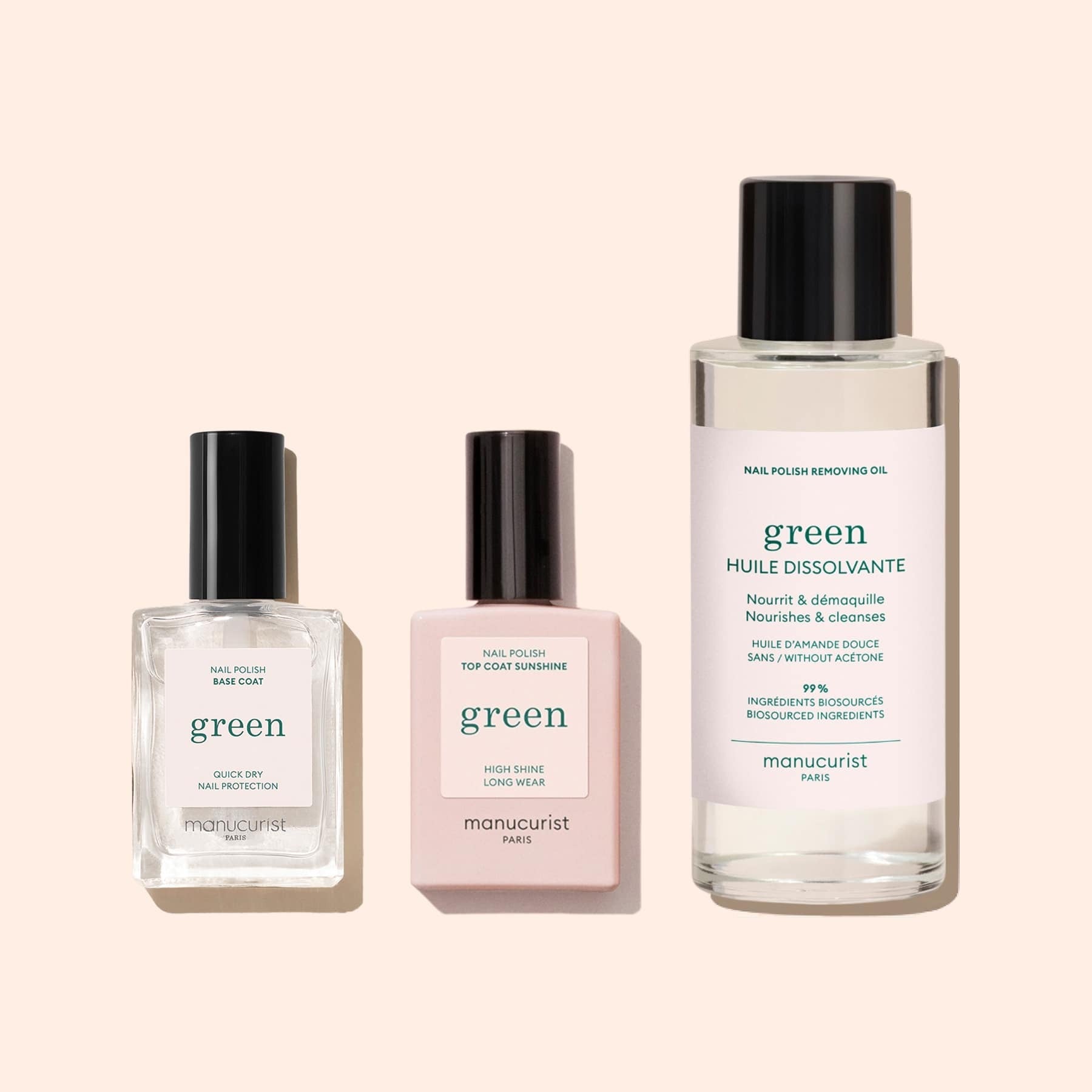 Trio Base Top Green™ Nail Polish Removing Oil